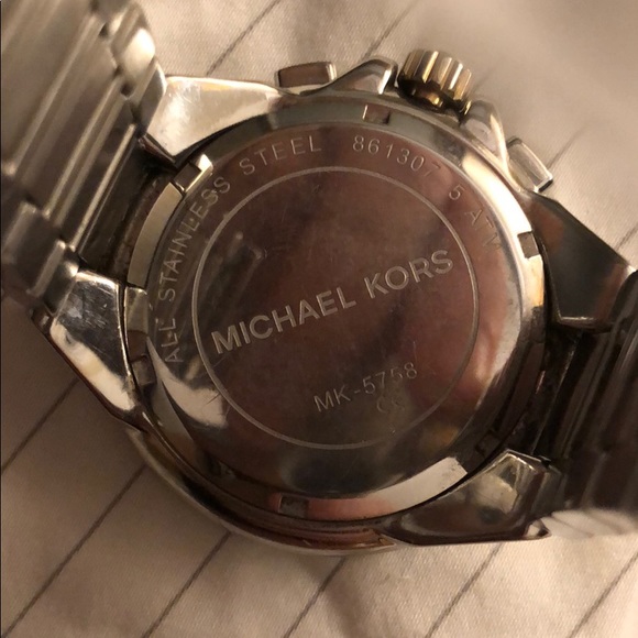 Michael Kors Navy Face Two-Tone Watch - Picture 6 of 6